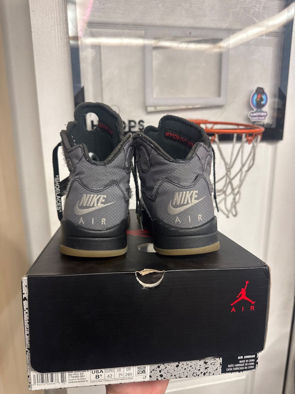 Jordan 5 Retro Off-White Muslin - Lightly Used, OG All W/Flaws