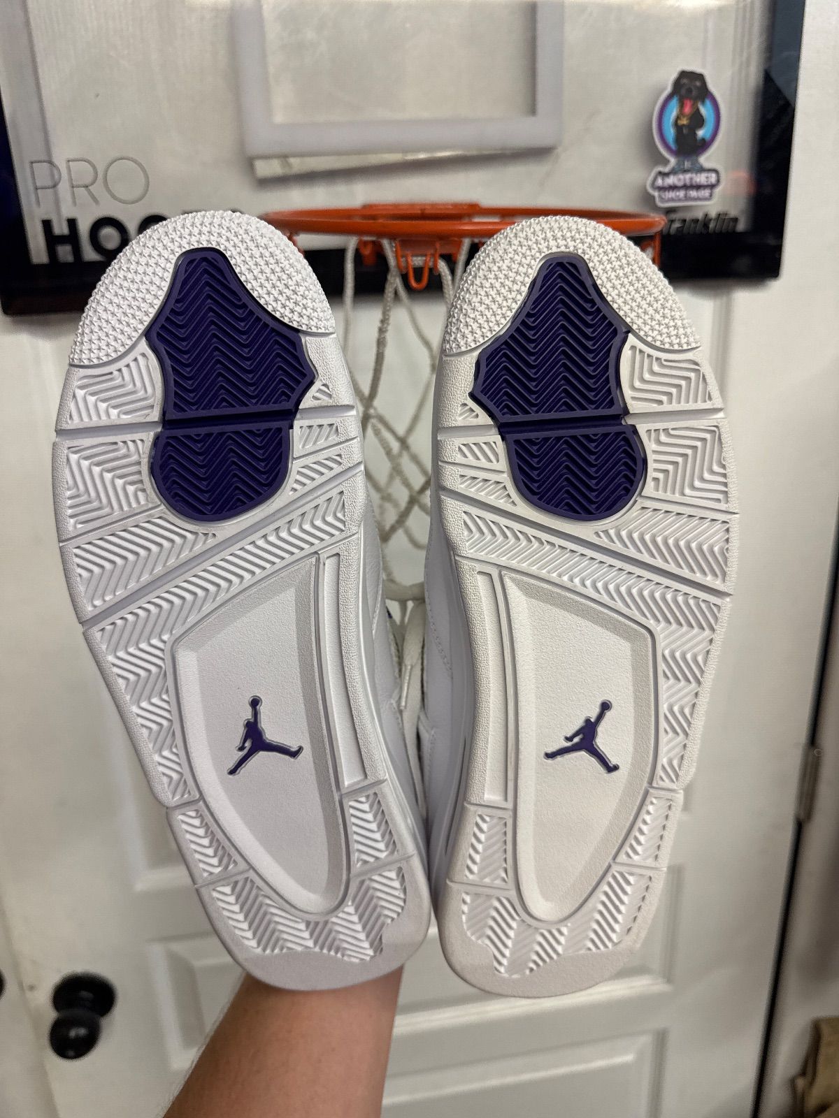 Jordan 4 Retro Metallic Purple - New/Damaged Box/Yellowing