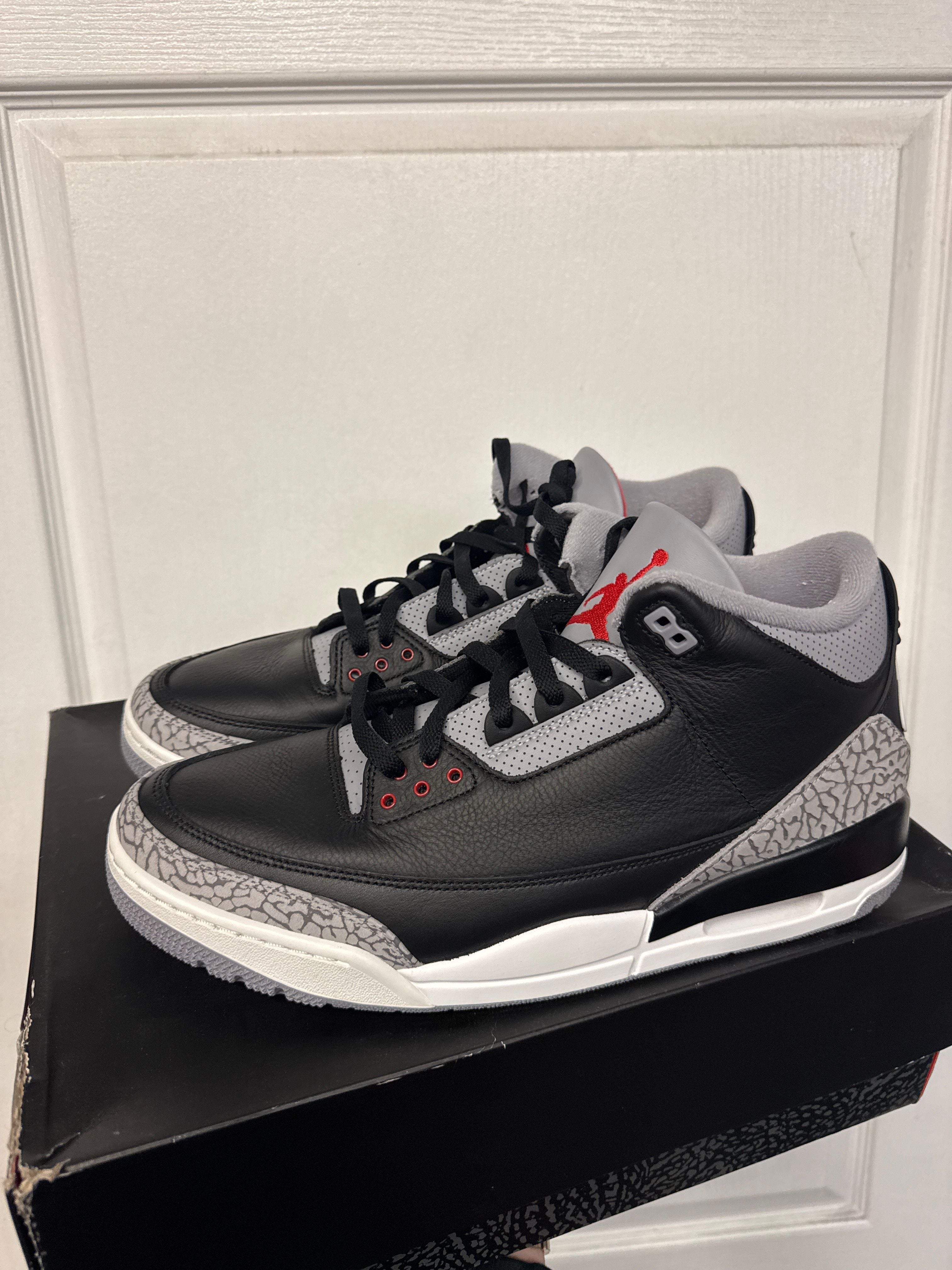 Jordan 3 Retro OG Black Cement (2024) - Lightly Used, OG All