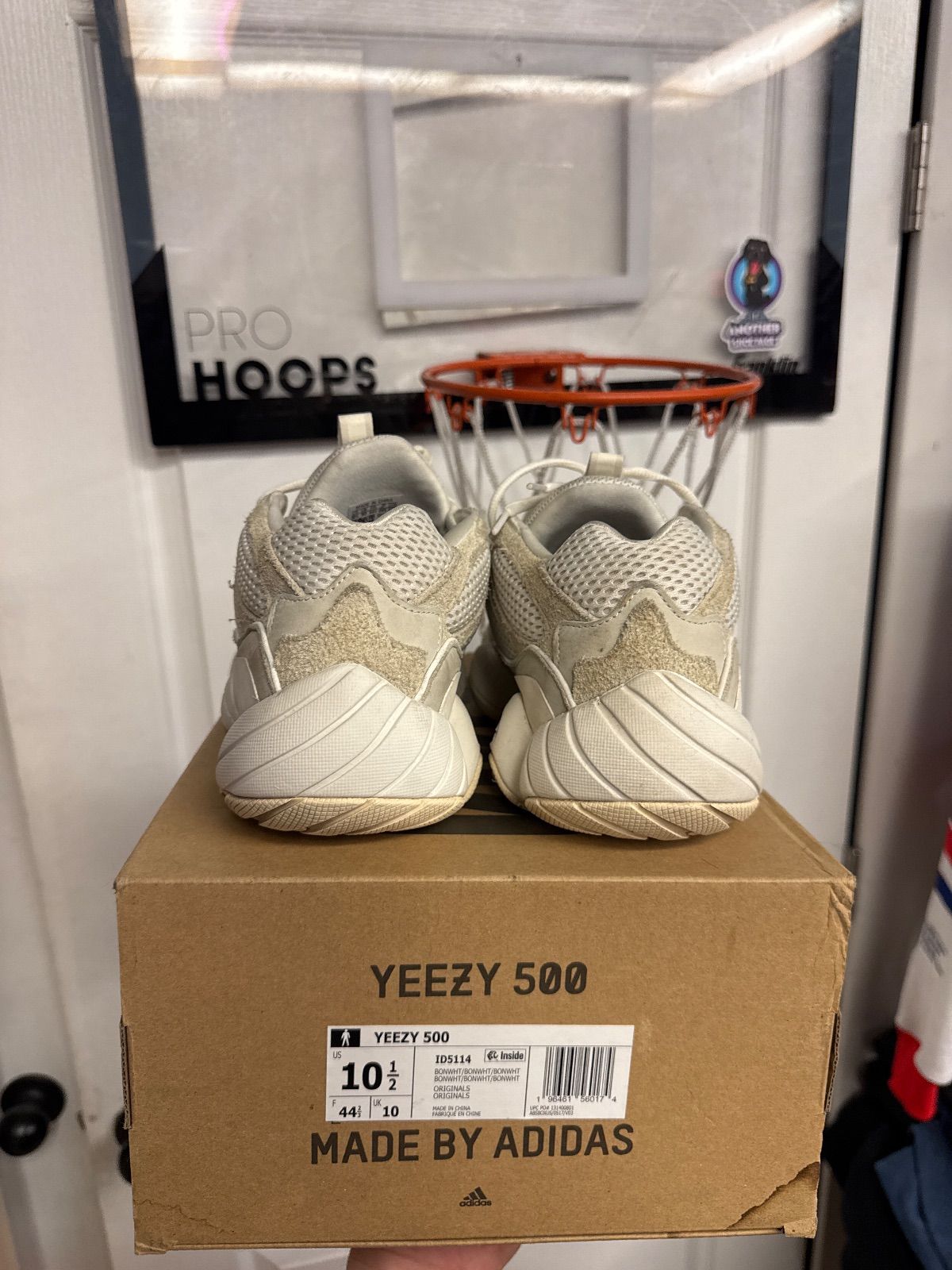 adidas Yeezy 500 Bone White (2023) - Lightly Used, OG All/Damaged Box