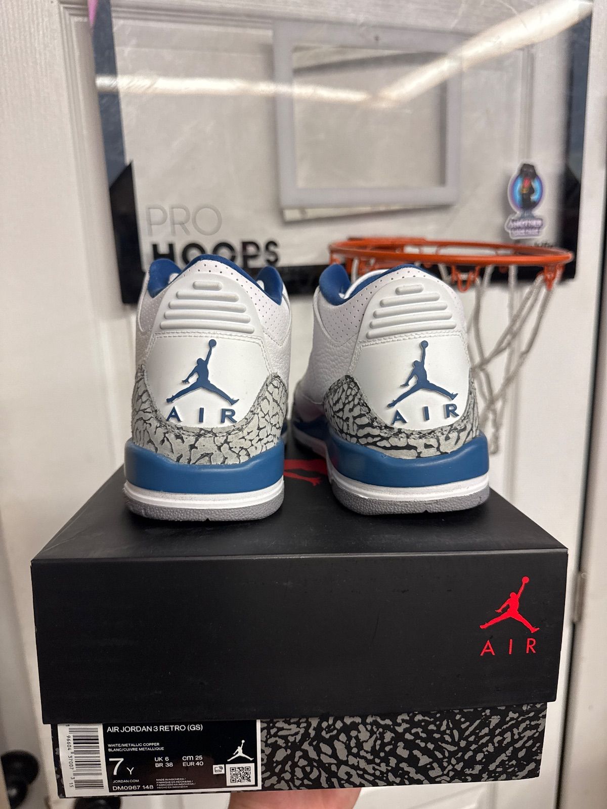 Jordan 3 Retro Wizards (GS) - Lightly Used, OG All