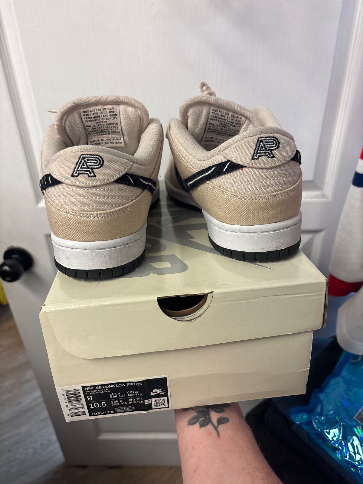 Nike SB Dunk Low Albino & Preto - Lightly Used, OG All