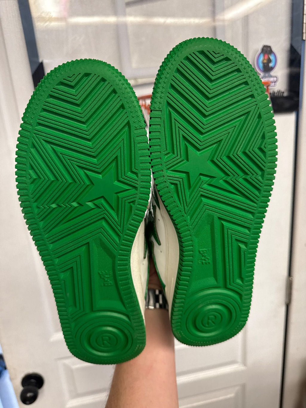 A Bathing Ape Bape Sta Low Green - Fairly Used, OG All