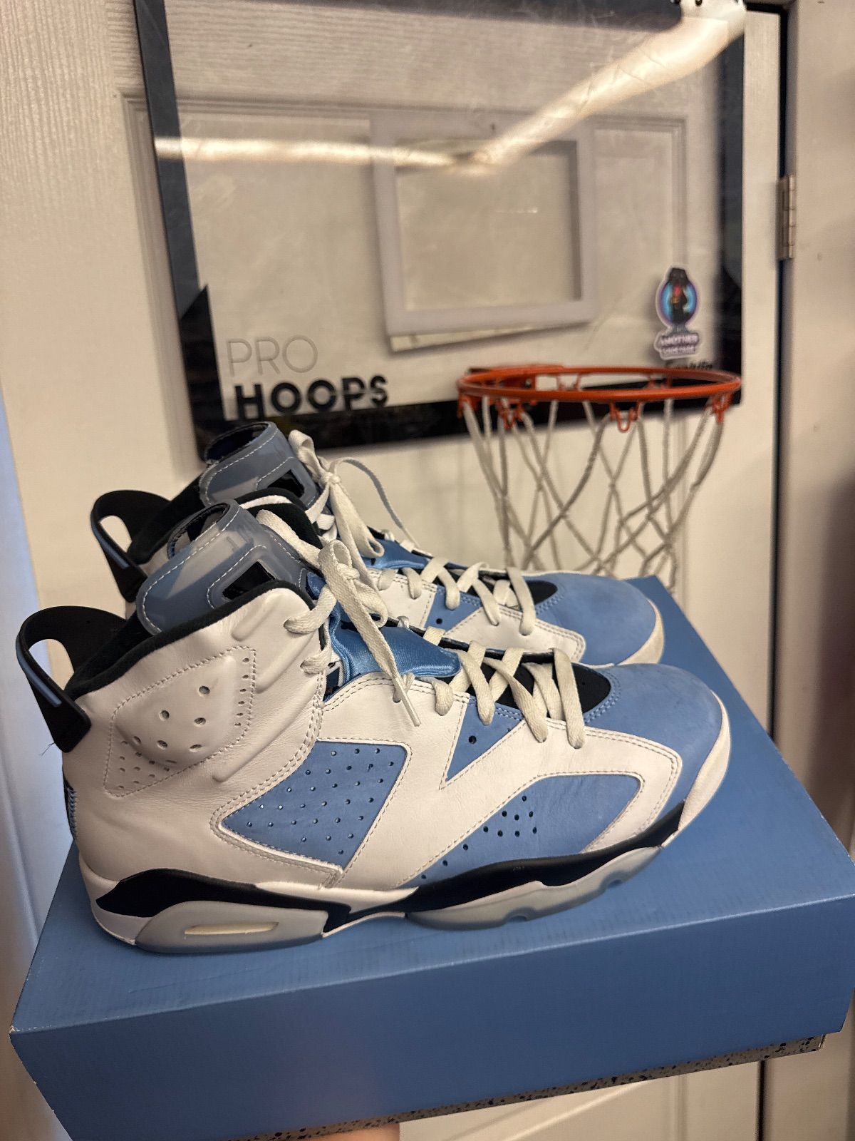 Jordan 6 Retro UNC White - Lightly Used, OG All