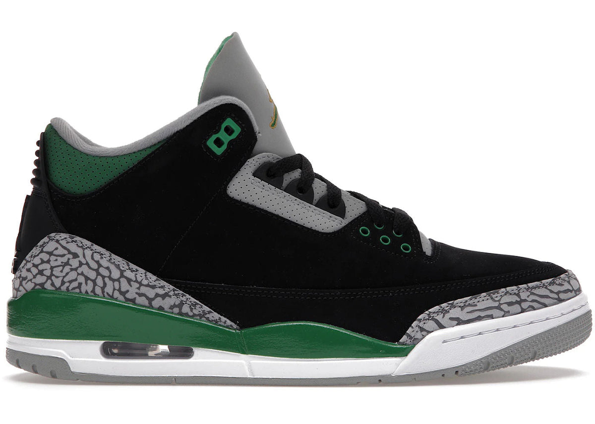 Jordan 3 Retro Pine Green - Lightly Used, No Box