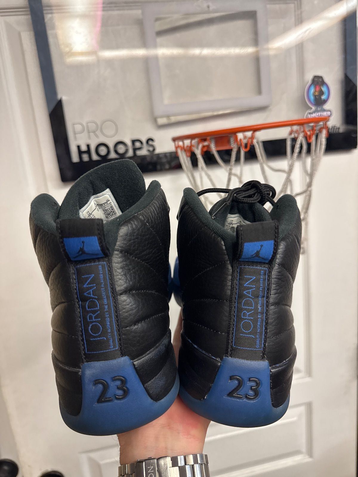 Jordan 12 Retro Black Game Royal - Lightly Used, No Box