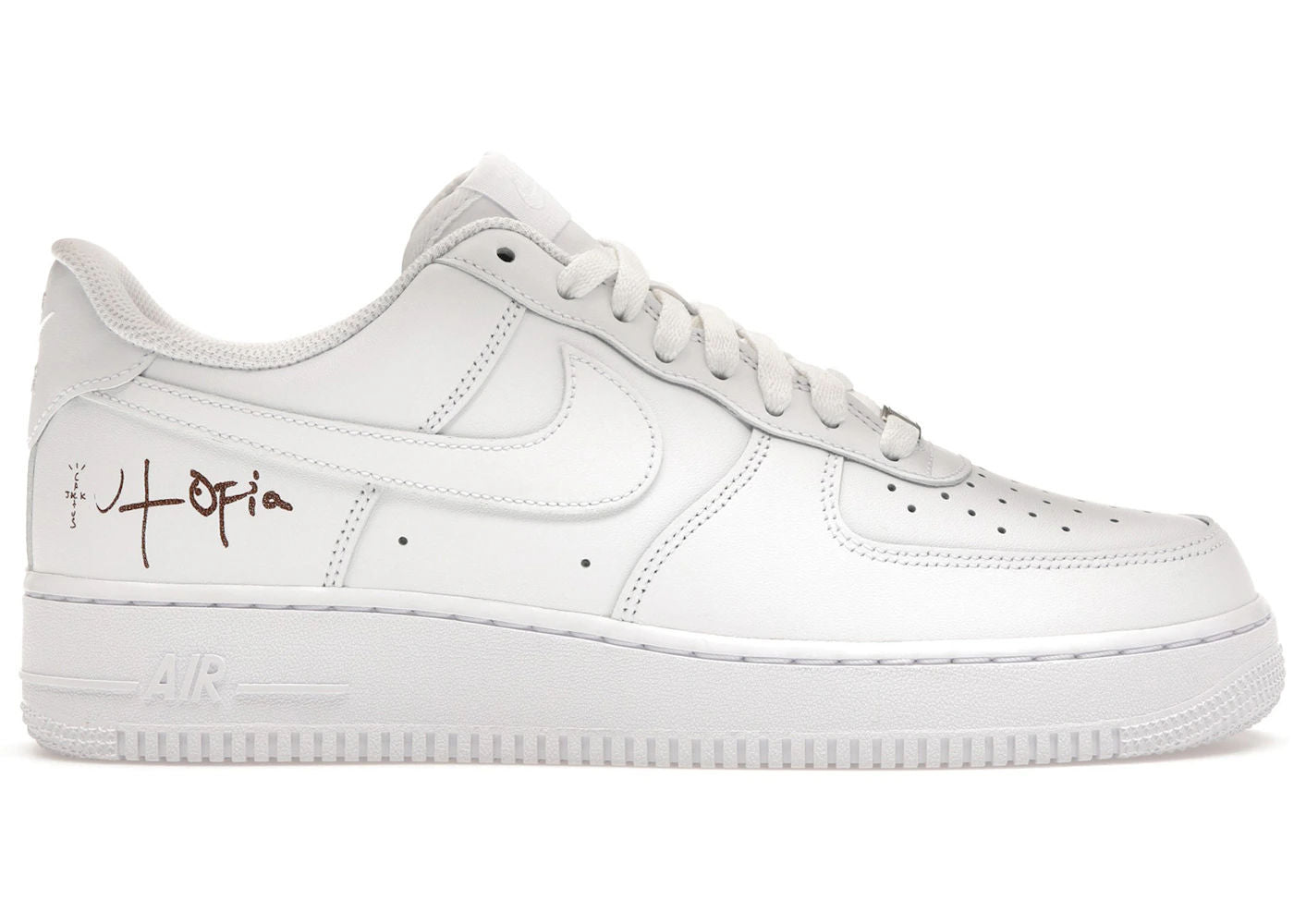 Nike Air Force 1 Low '07 White (Travis Scott Cactus Jack Utopia Edition) - Lightly Used, OG All