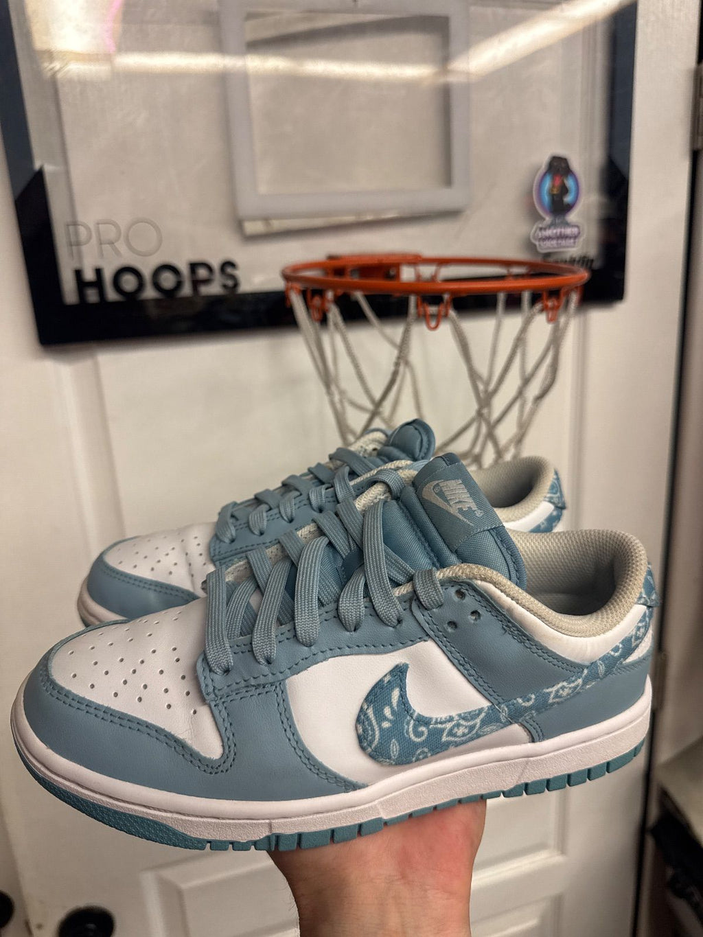 Nike Dunk Low Essential Paisley Pack Worn Blue (Women's) - Lightly Used, No Box