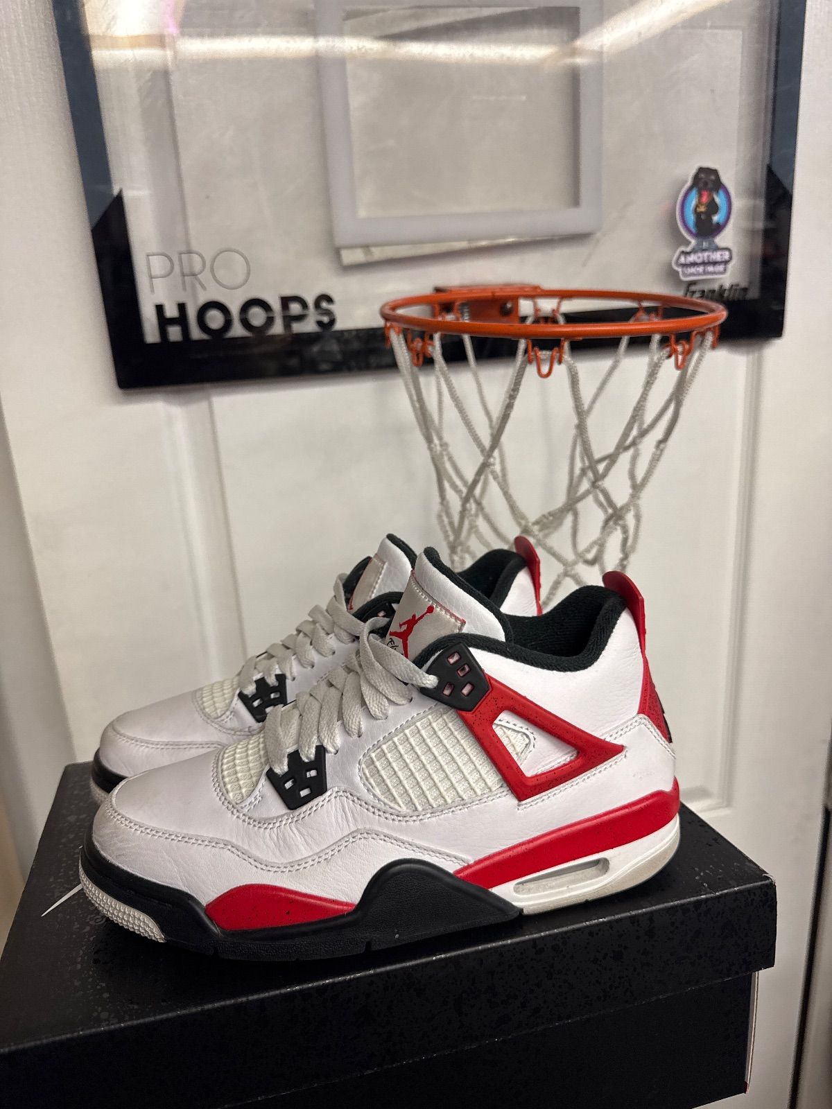 Jordan 4 Retro Red Cement (GS) - Lightly Used, OG All