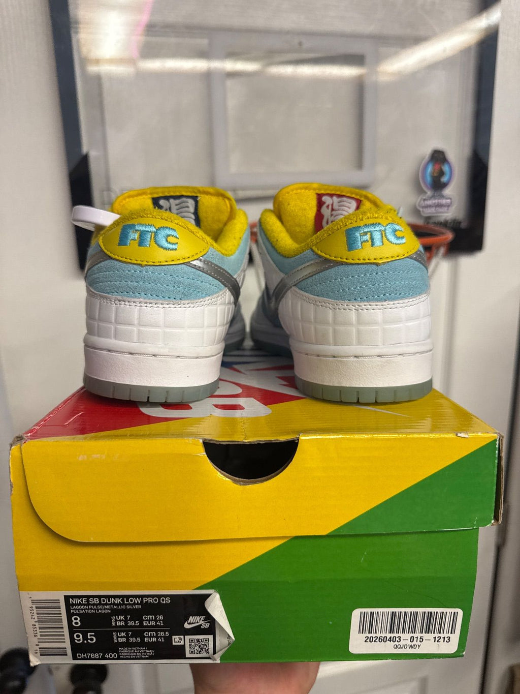 Nike SB Dunk Low FTC Lagoon Pulse - Lightly Used, OG All