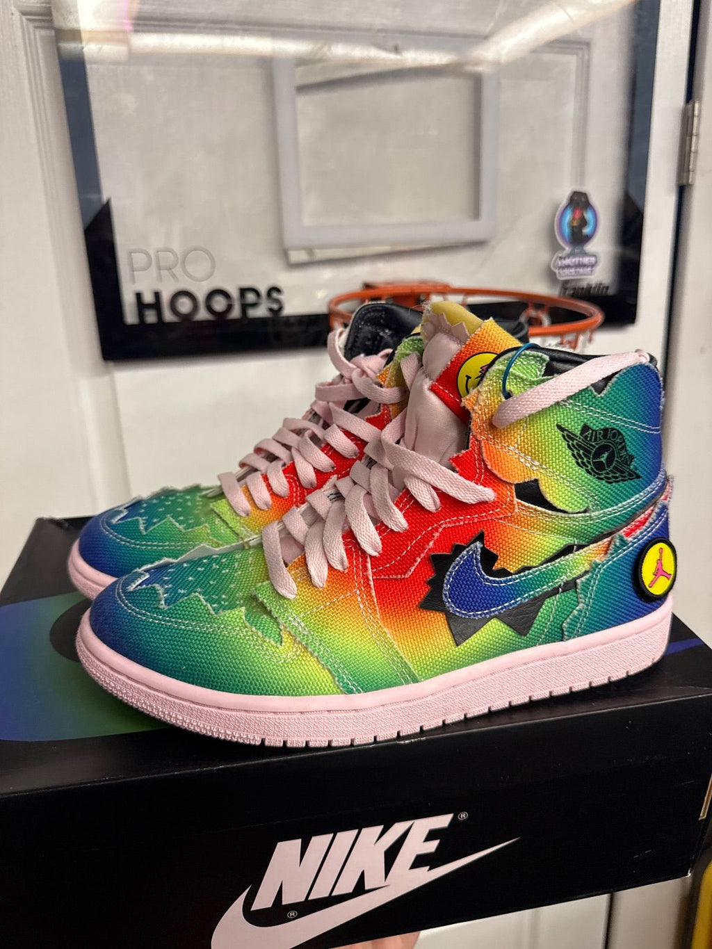 Jordan 1 Retro High J Balvin - Lightly Used, OG All Besides Extra Patches