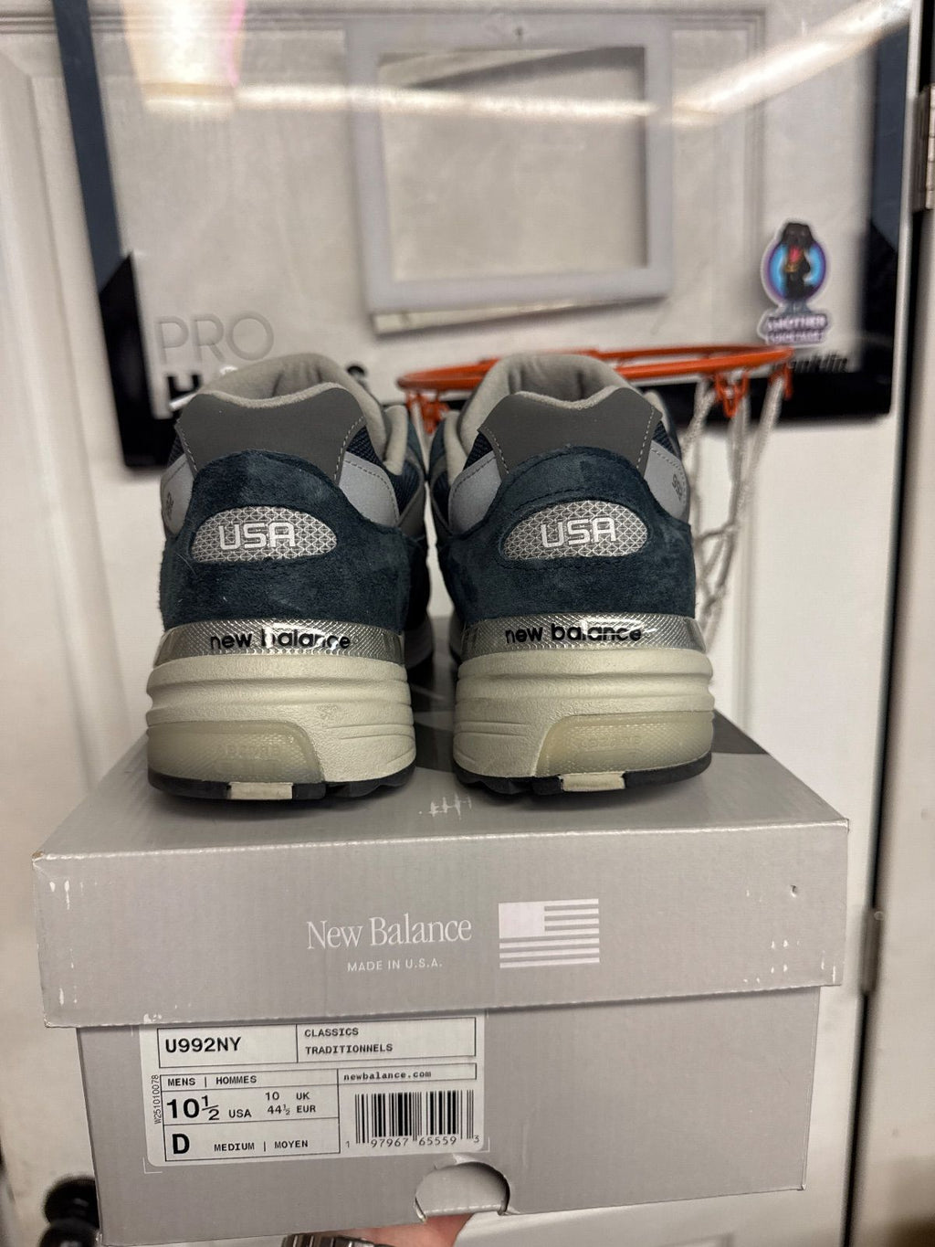 New Balance 992 MiUSA Navy - Lightly Used, OG All