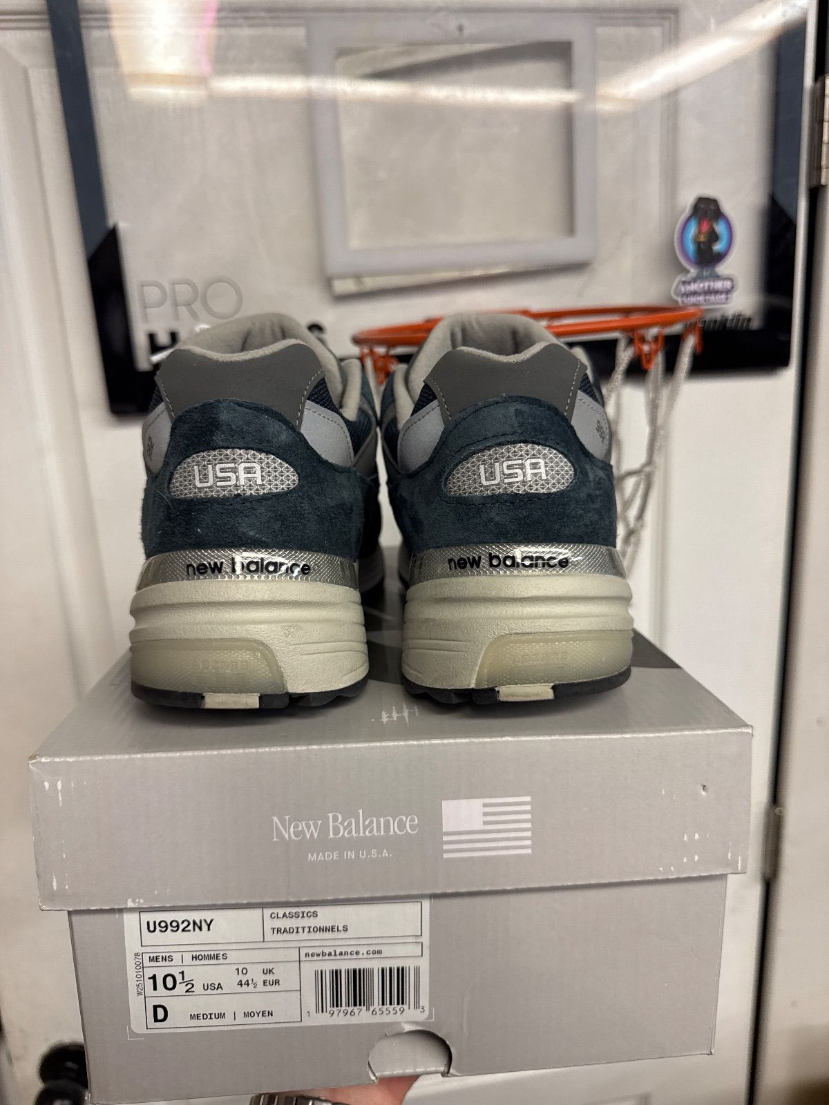 New Balance 992 MiUSA Navy - Lightly Used, OG All