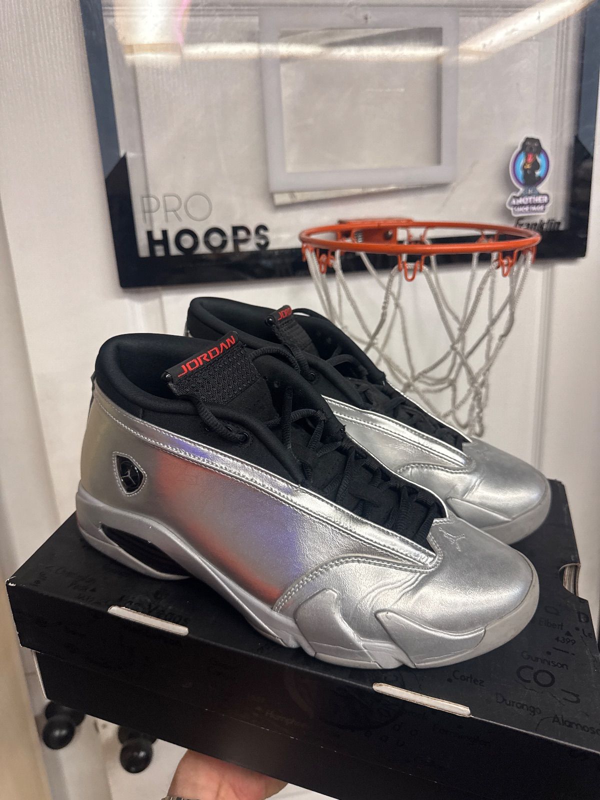 Jordan 14 Retro Metallic Silver (Women's) - Lightly Used, OG All