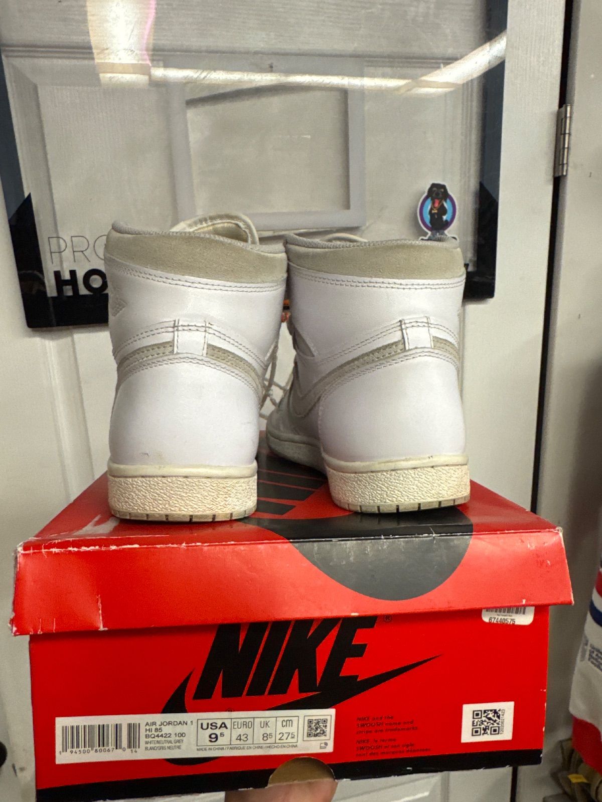 Jordan 1 Retro High '85 Neutral Grey - Lightly Used, OG All