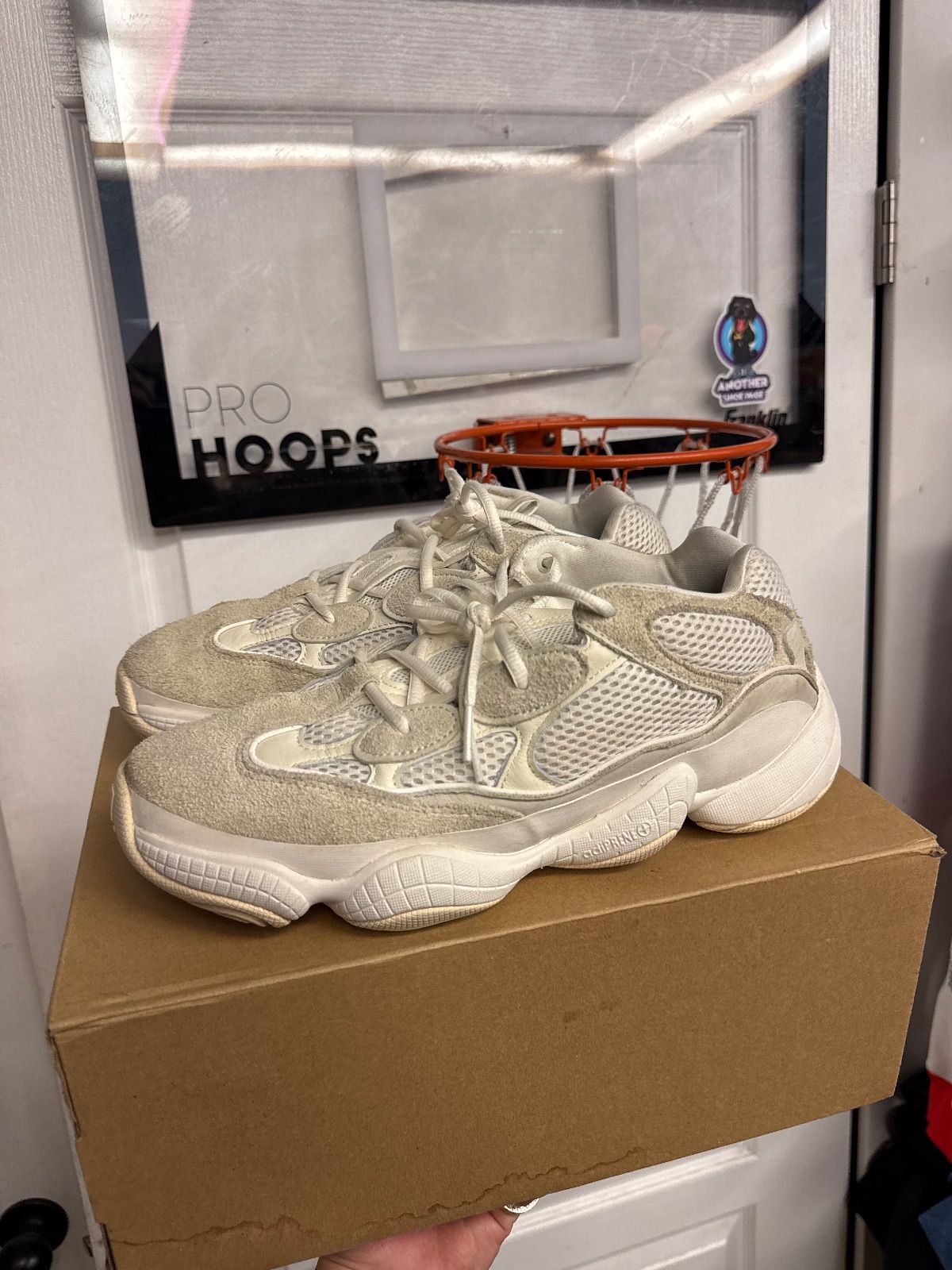 adidas Yeezy 500 Bone White (2023) - Lightly Used, OG All/Damaged Box