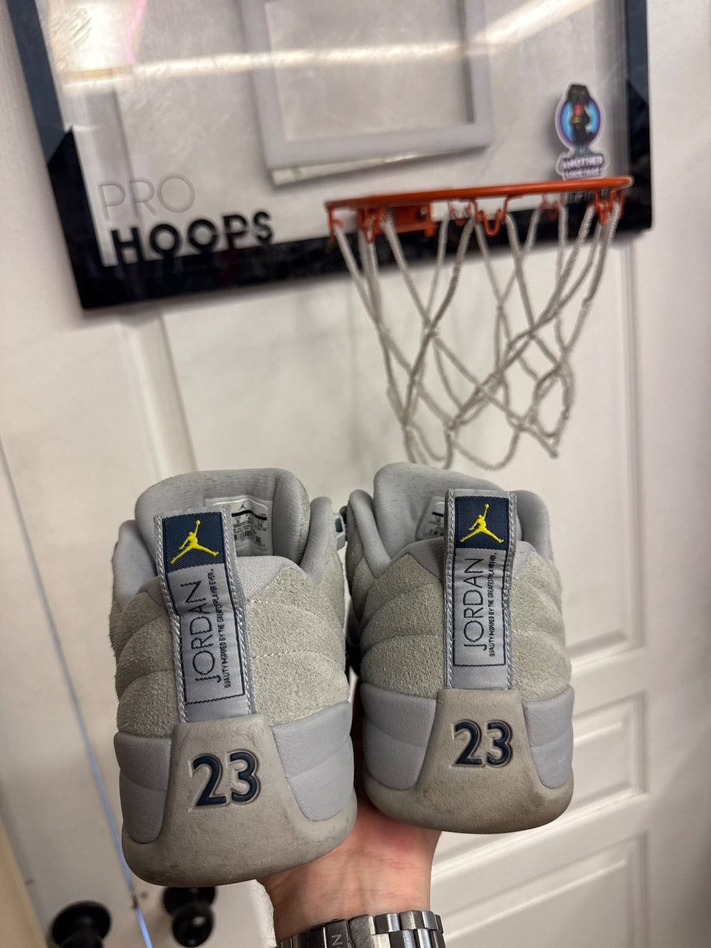 Jordan 12 Retro Low Wolf Grey - Lightly Used, No Box