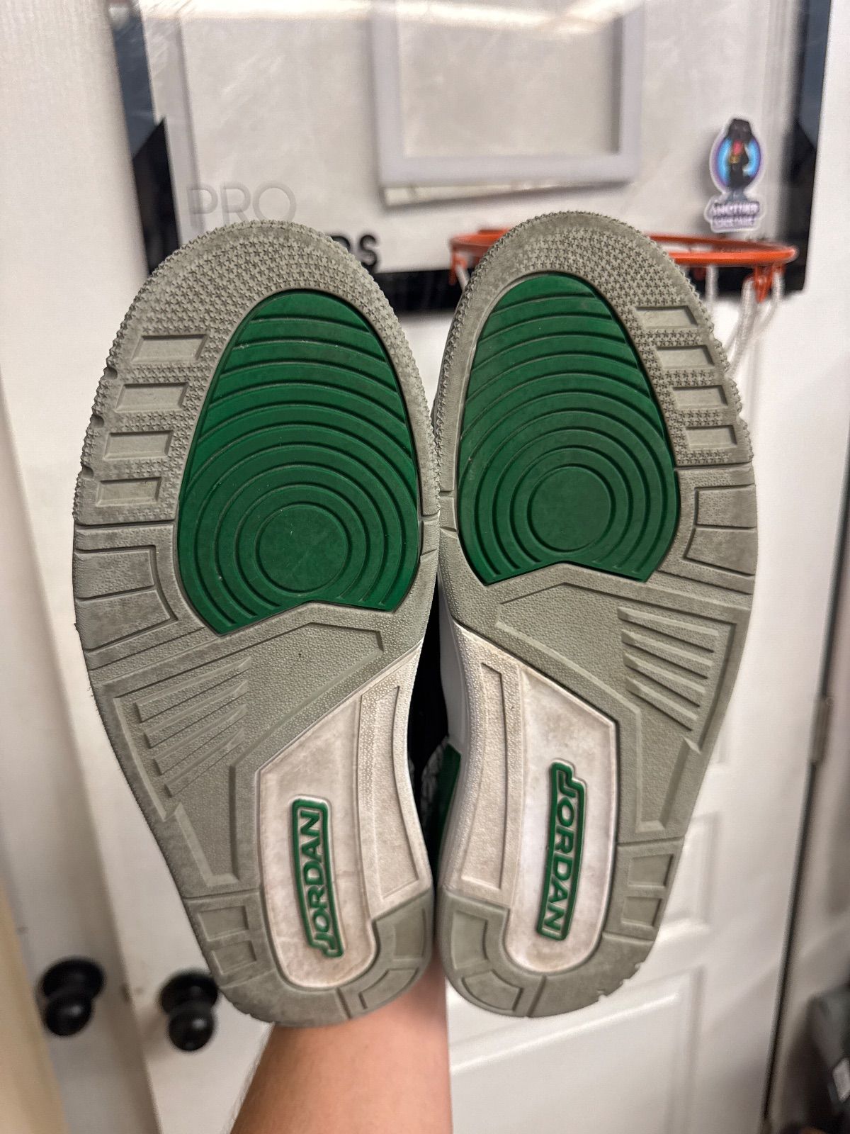 Jordan 3 Retro Pine Green - Lightly Used, No Box