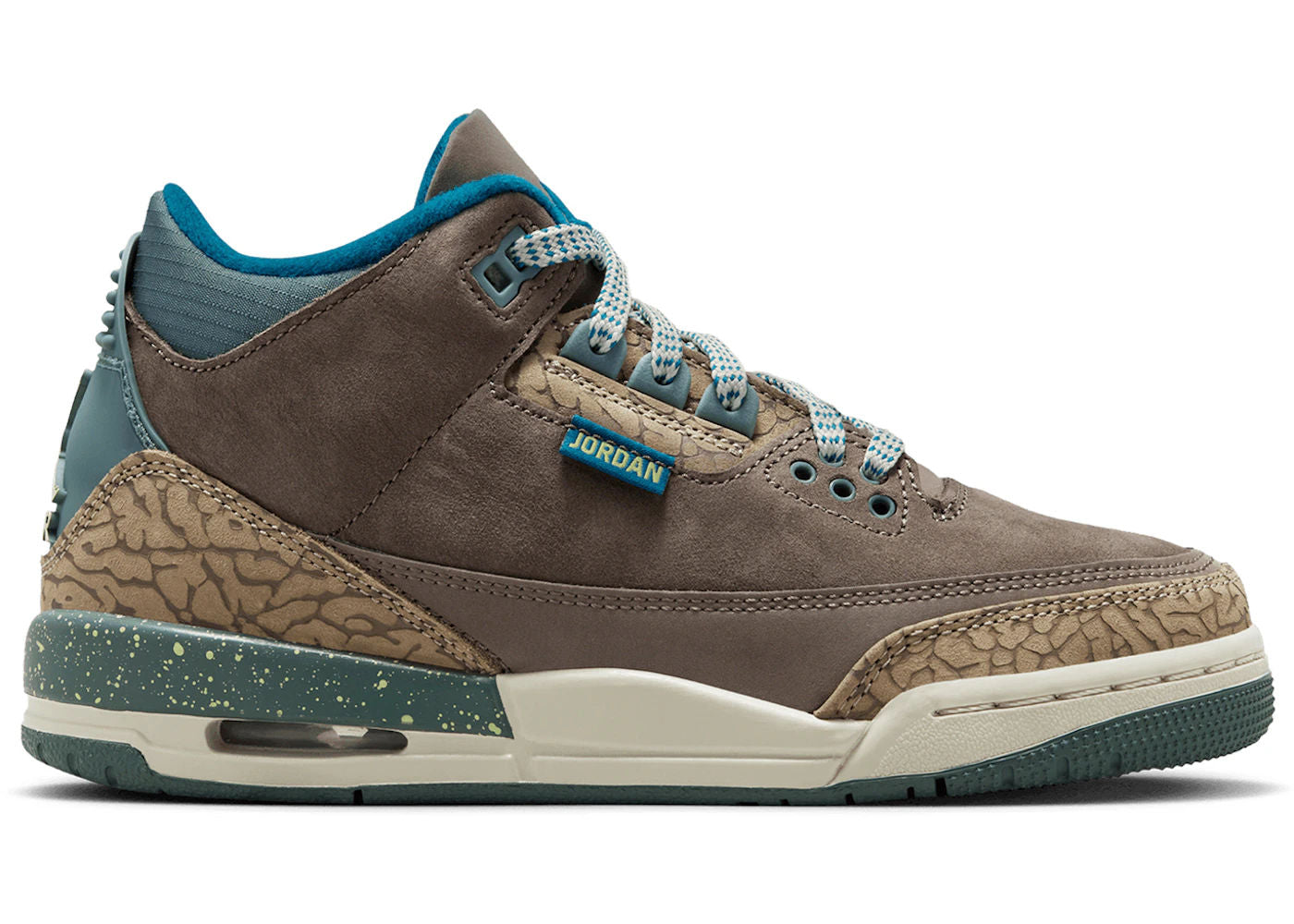 Jordan 3 Retro Olive Grey (GS) - Lightly Used, OG All