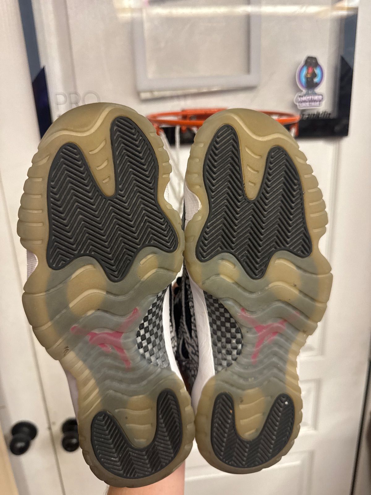 Jordan 11 Retro Low IE Black Cement - Lightly Used, OG All