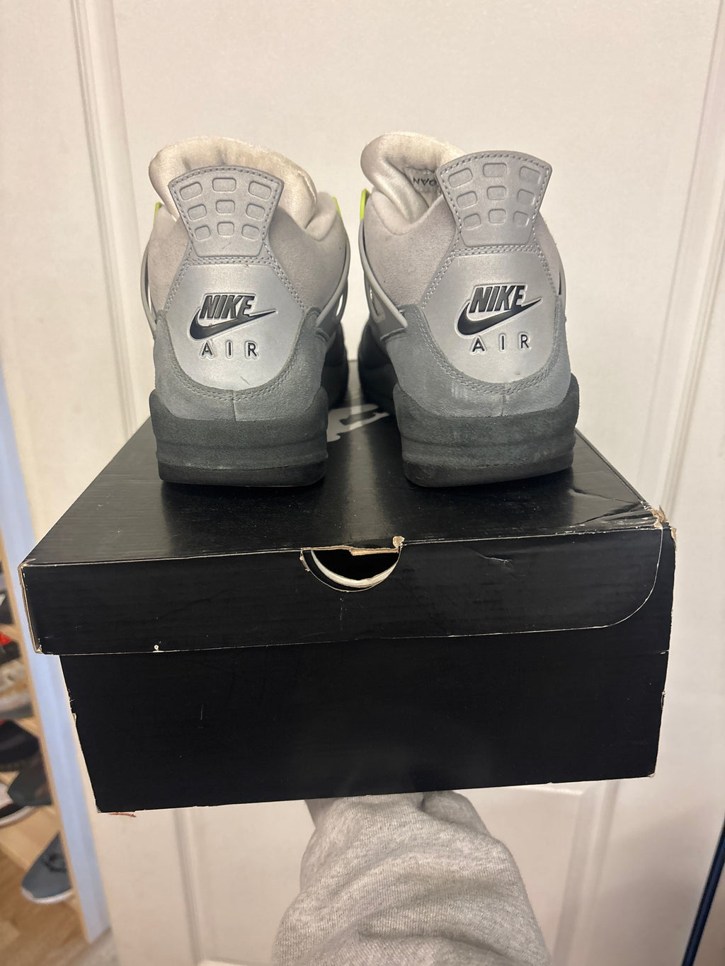 Jordan 4 Retro SE 95 Neon - Fairly Used, OG All
