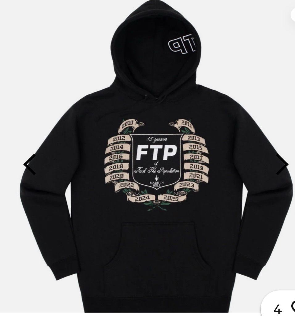 FTP 15th Anniversary Hoodie Black