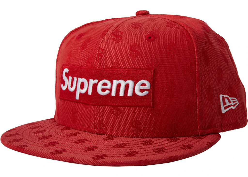 Supreme Monogram Box Logo New Era Red