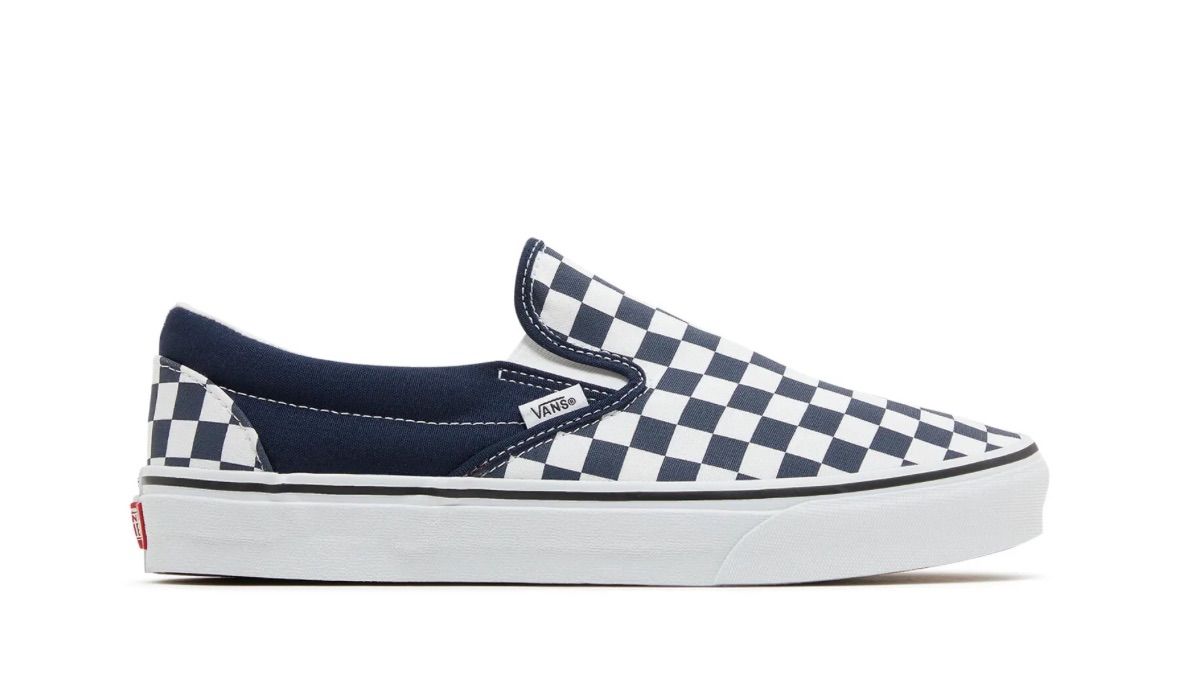 Vans Checkerboard Parisian Night Slip On Dark Blue