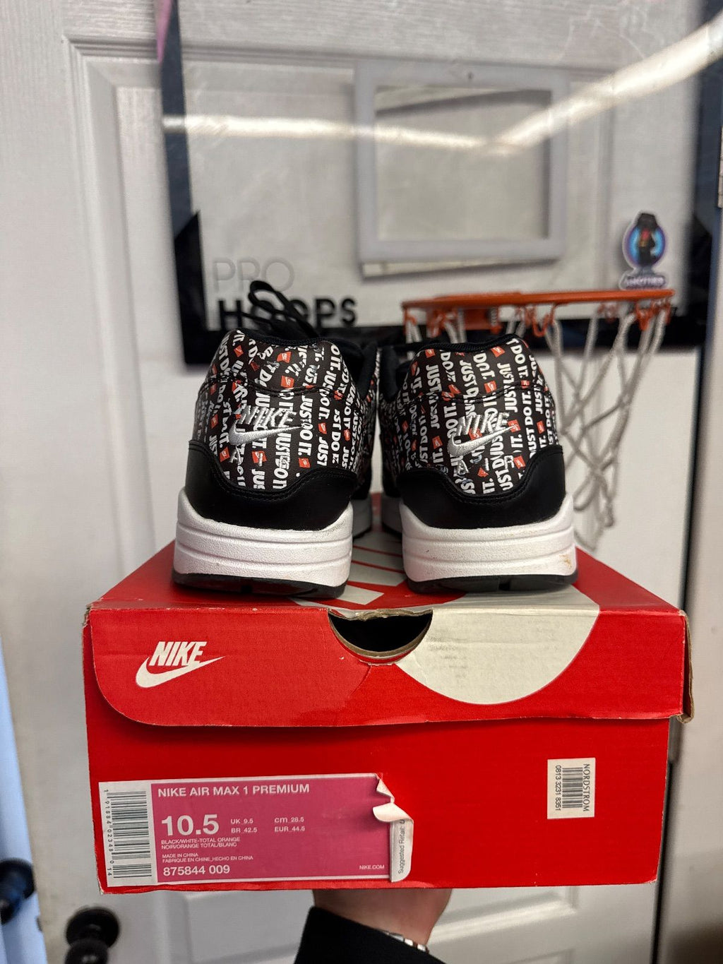 Nike Air Max 1 Just Do It Pack Black - Lightly Used, OG All
