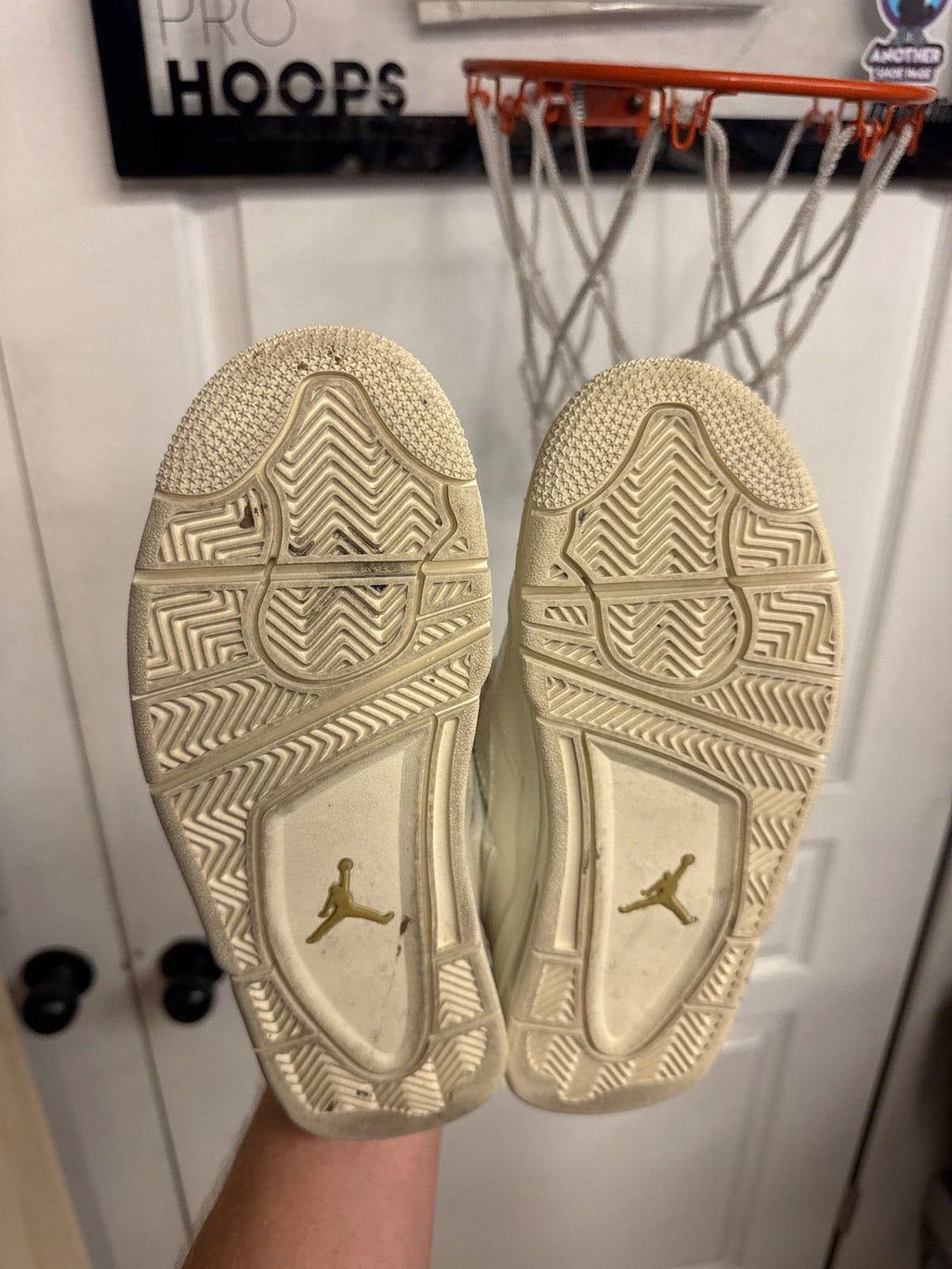 Jordan 4 Retro Metallic Gold (Women's) - Lightly Used, OG All
