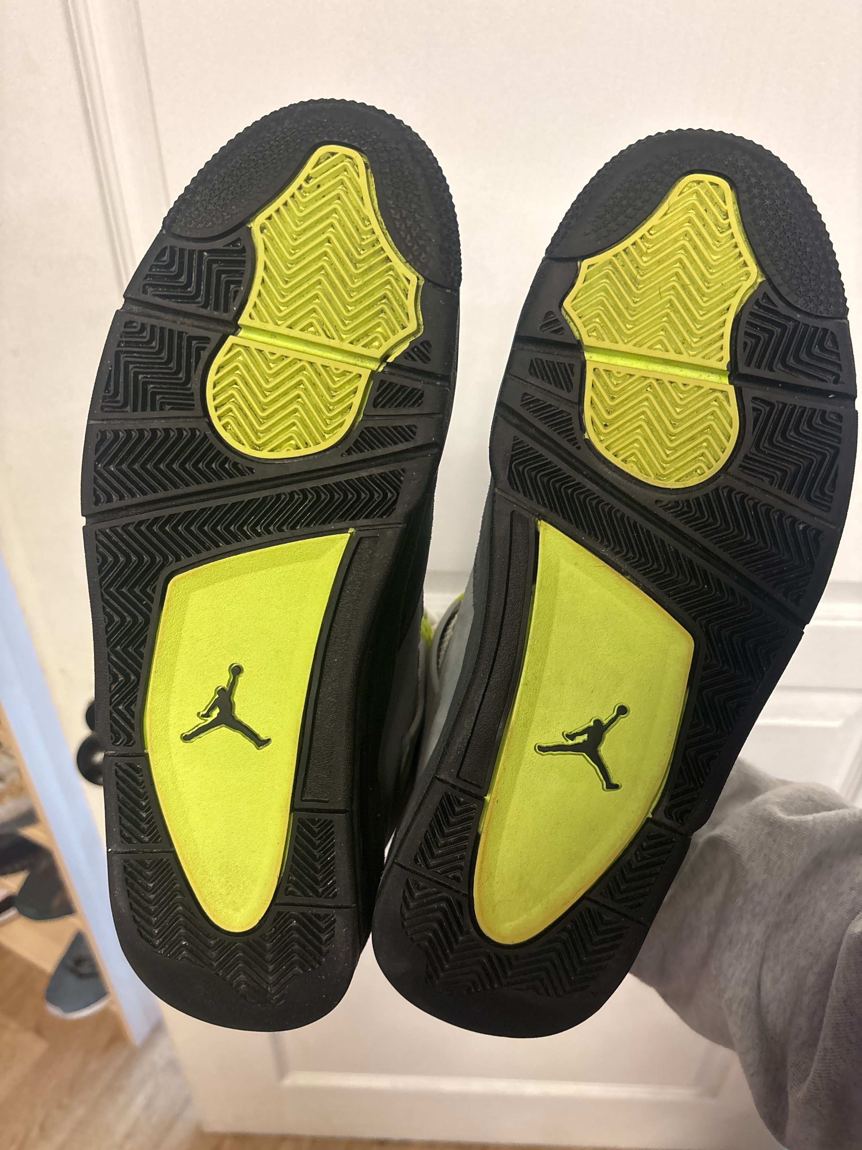 Jordan 4 Retro SE 95 Neon - Fairly Used, OG All