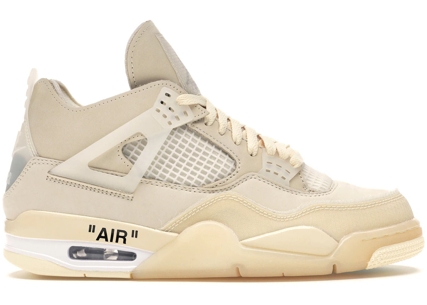 Jordan 4 Retro Off-White Sail (Women's) - Lightly Used, OG All