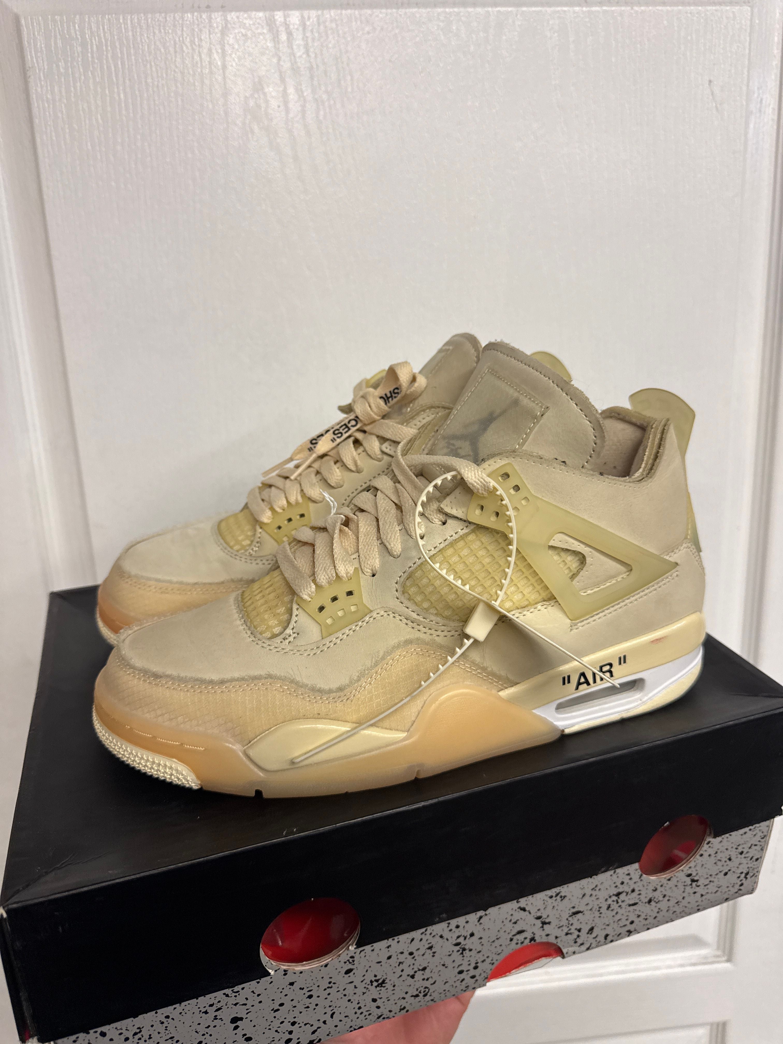 Jordan 4 Retro Off-White Sail (Women's) - Lightly Used, OG All
