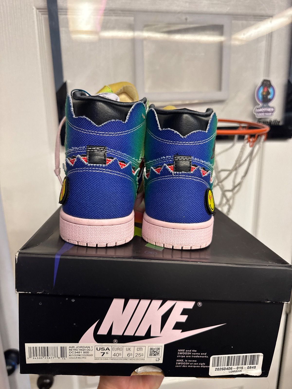 Jordan 1 Retro High J Balvin - Lightly Used, OG All Besides Extra Patches