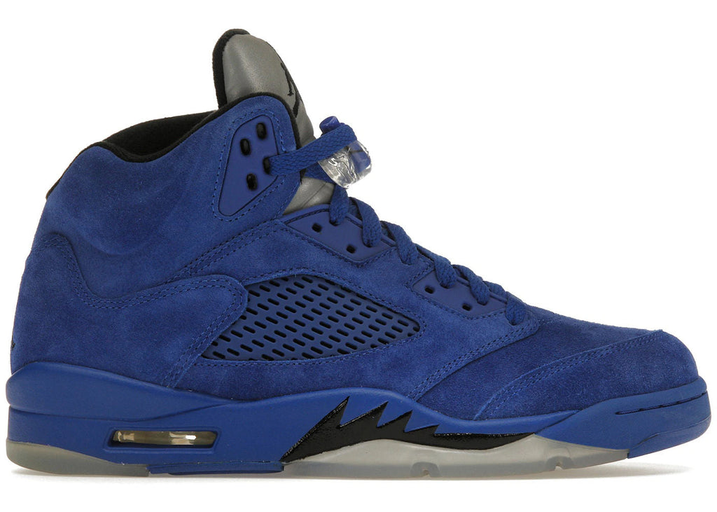 Jordan 5 Retro Blue Suede - Lightly Used, Replacement Box