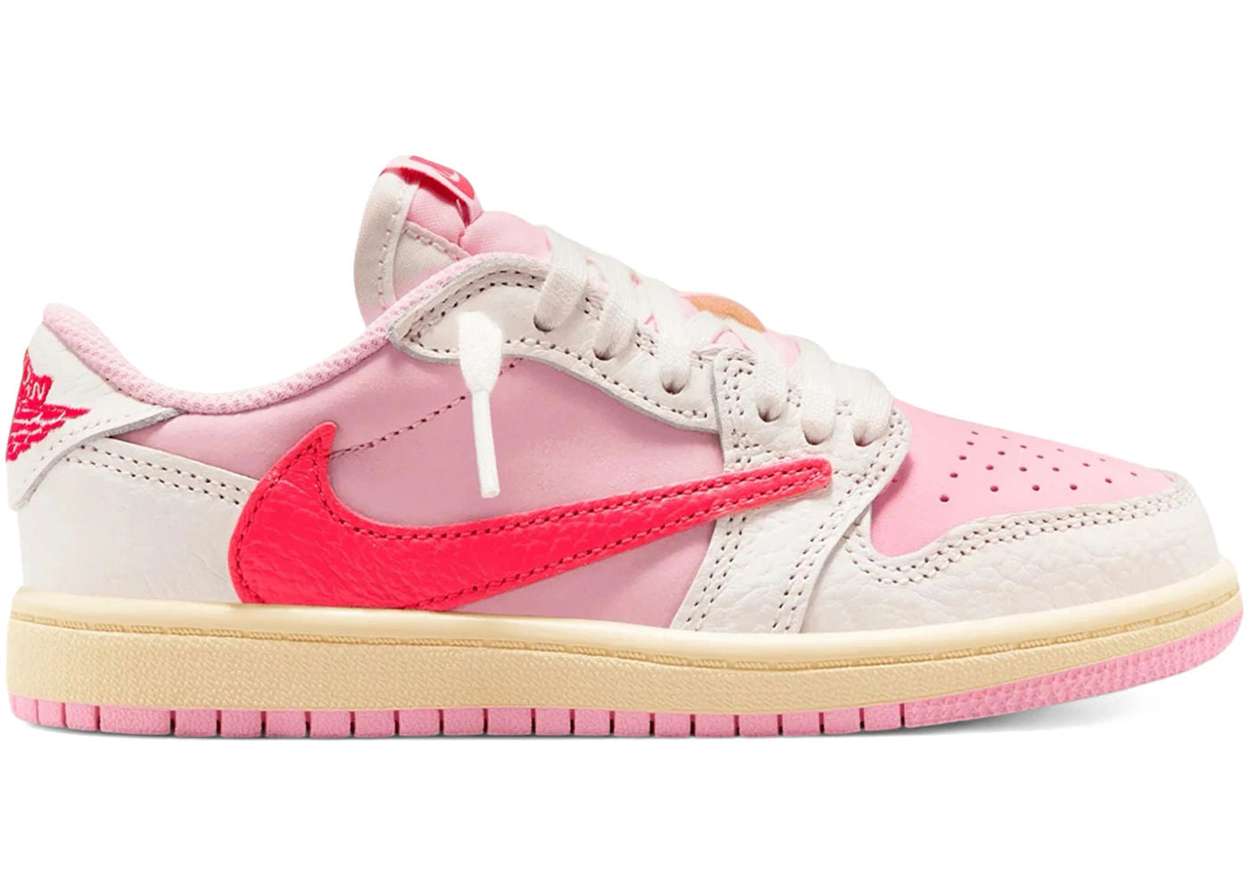 Jordan 1 Retro Low OG SP Travis Scott Sail Tropical Pink (PS)