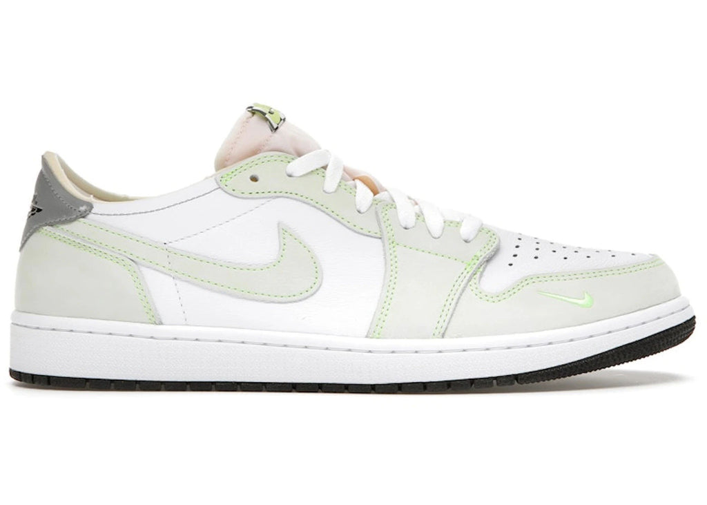Jordan 1 Retro Low White Ghost Green Black - Lightly Used, OG All