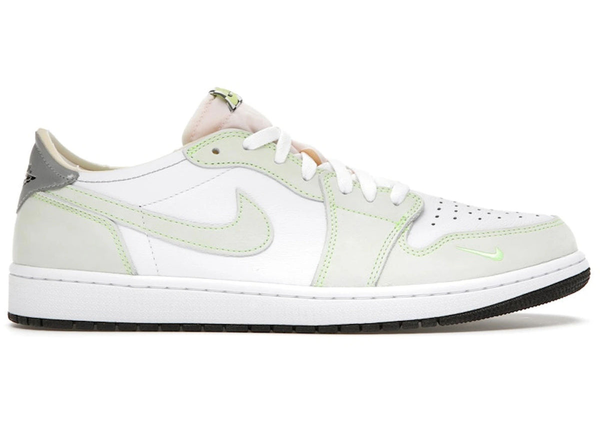 Jordan 1 Retro Low White Ghost Green Black - Lightly Used, OG All