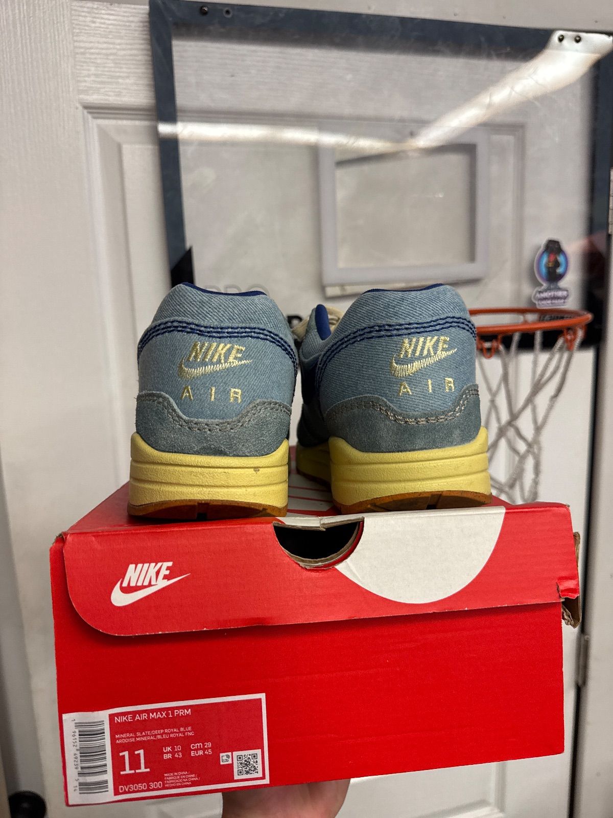 Nike Air Max 1 PRM Dirty Denim - Lightly Used, OG All