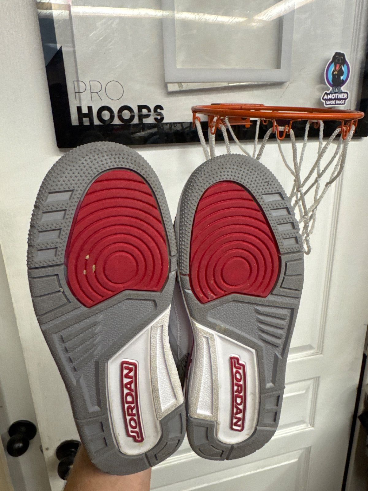Jordan 3 Retro Cardinal (GS) - Lightly Used, OG All