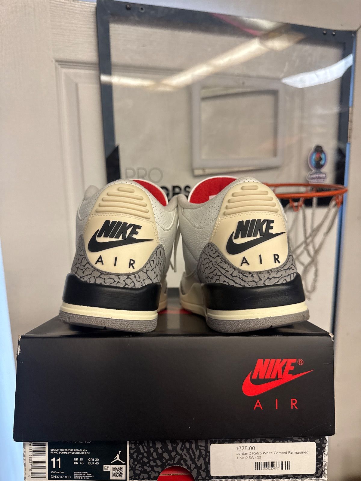 Jordan 3 Retro White Cement Reimagined - Lightly Used, OG All