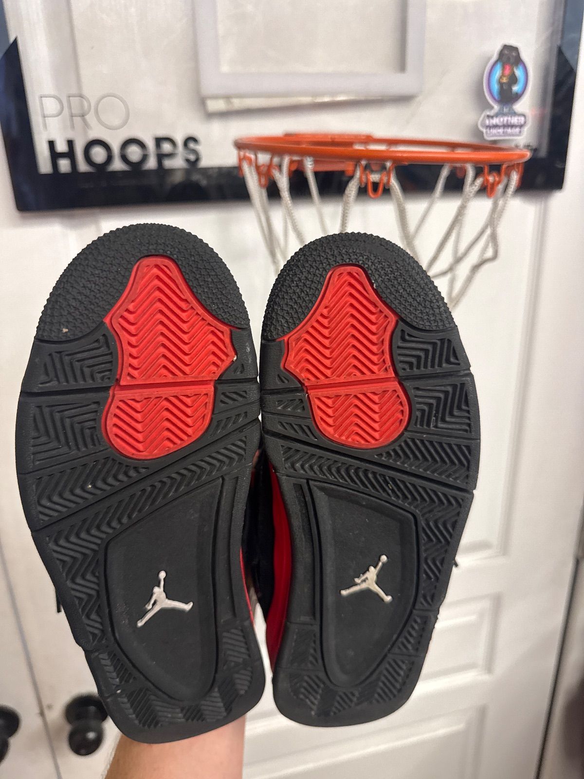 Jordan 4 Retro Red Thunder (GS) - Lightly Used, OG All