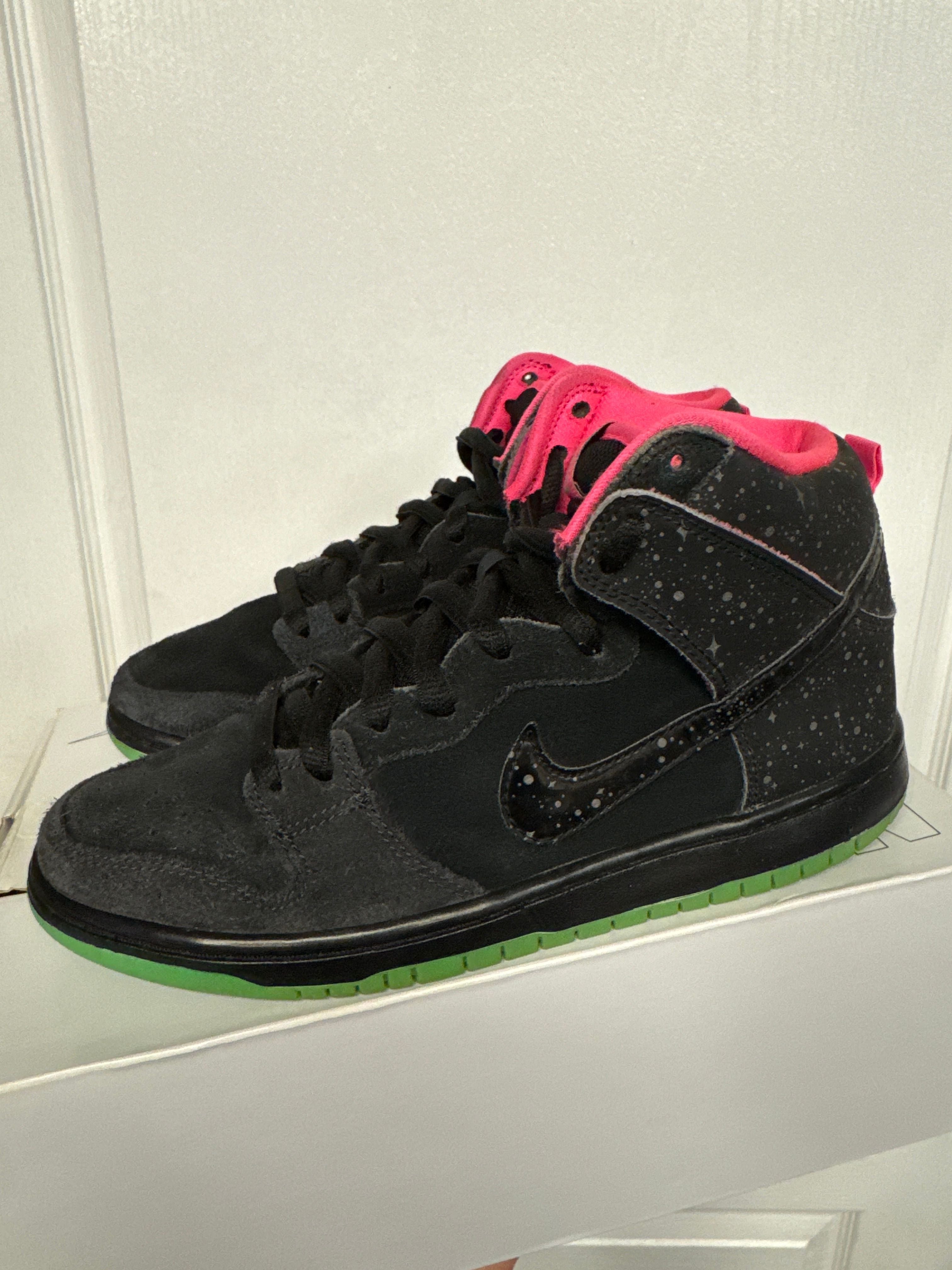 Nike SB Dunk High Premier Northern Lights - Fairly Used, Replacement Box