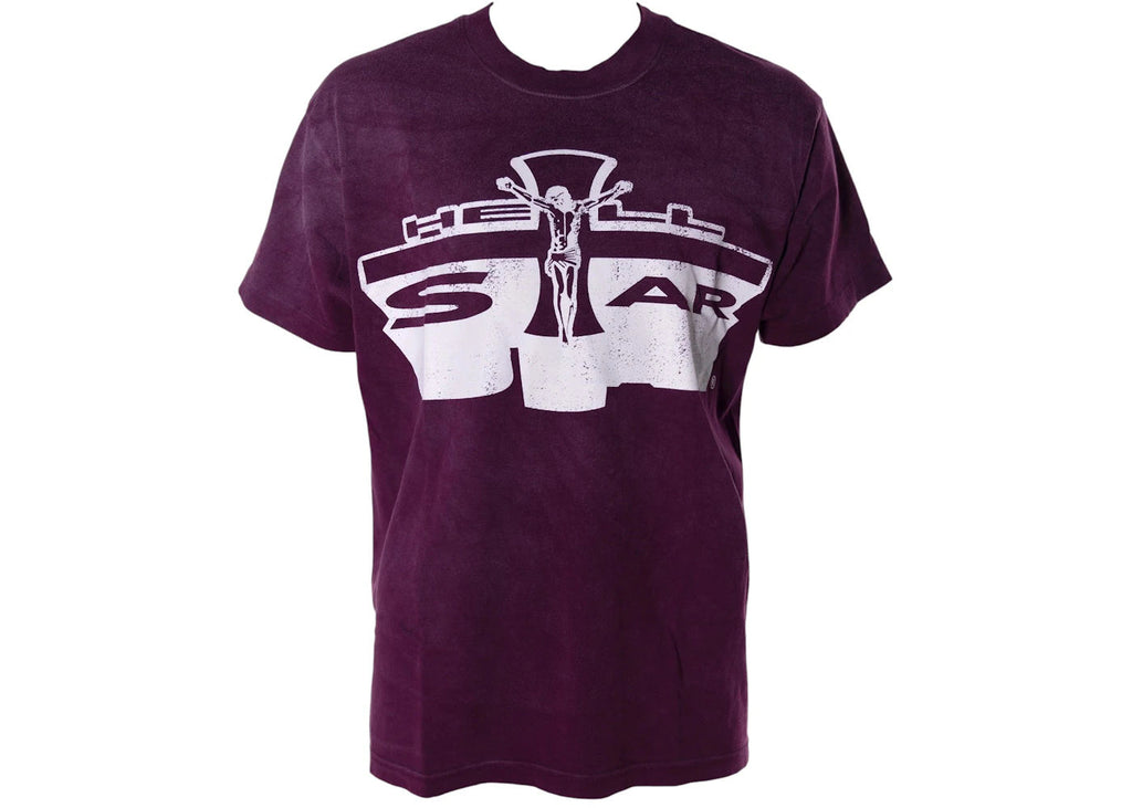 Hellstar Jesus T-Shirt Maroon