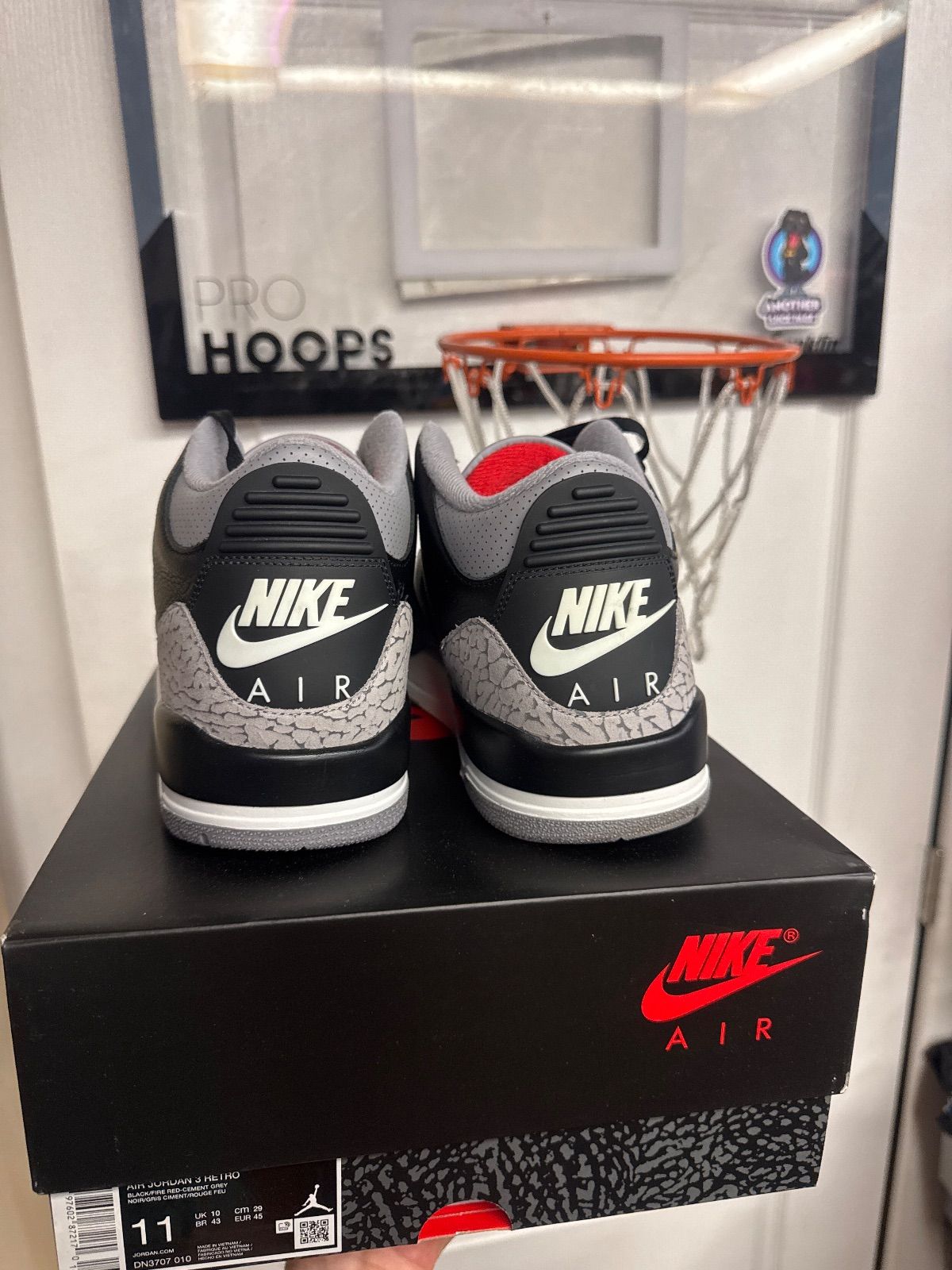 Jordan 3 Retro OG Black Cement (2024) - Lightly Used, OG All