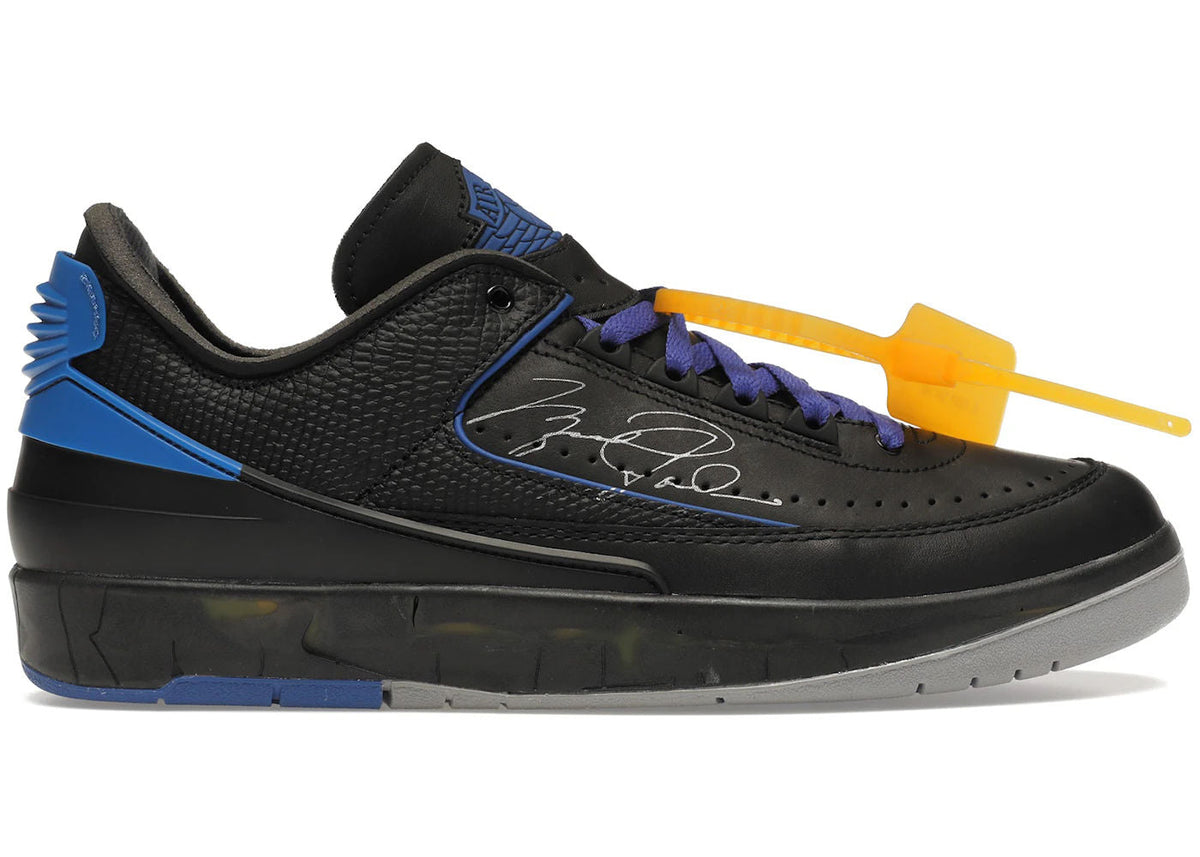 Jordan 2 Retro Low SP Off-White Black Blue - Lightly Used, OG All