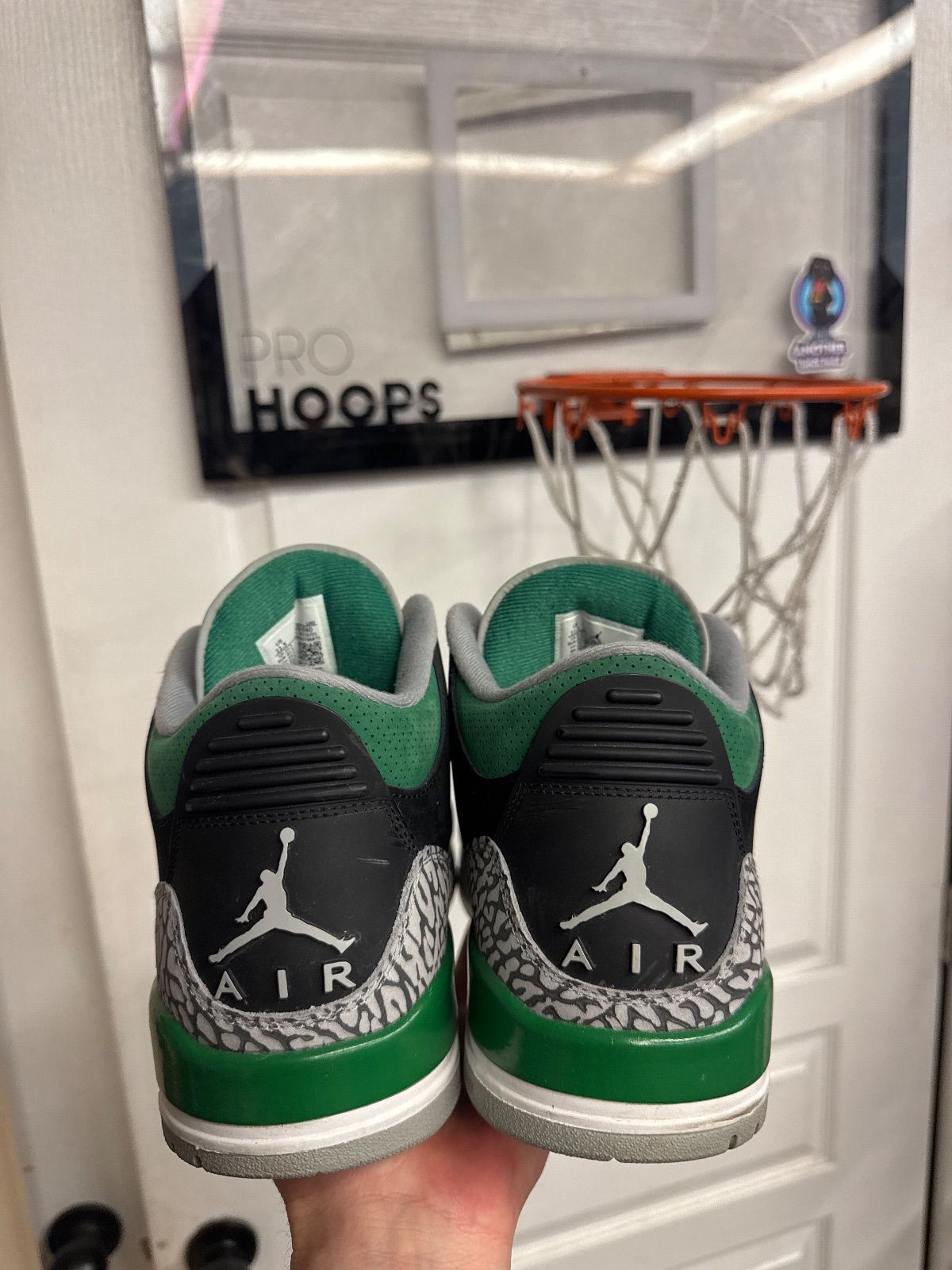 Jordan 3 Retro Pine Green - Lightly Used, No Box