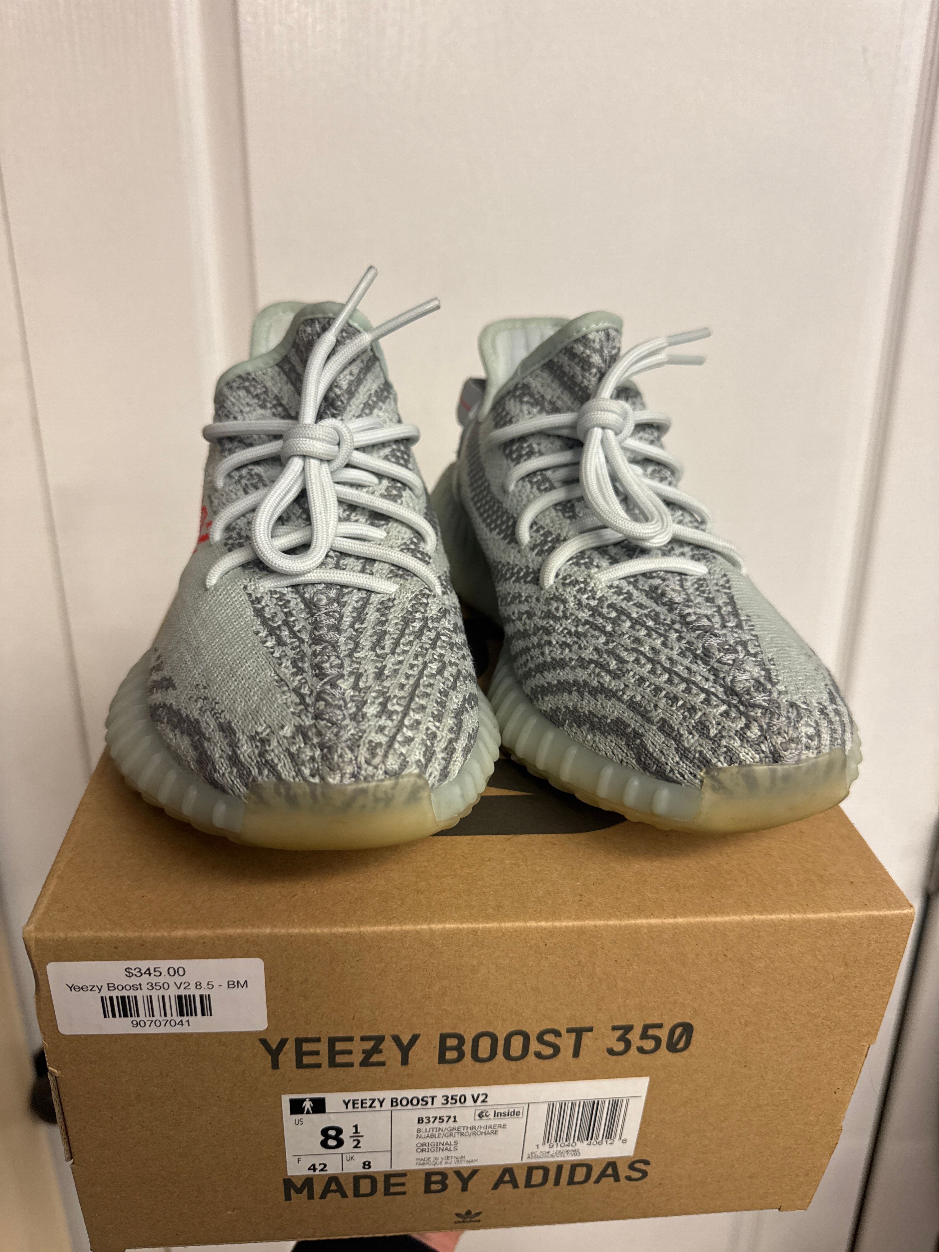 adidas Yeezy Boost 350 V2 Blue Tint - Lightly Used, OG All