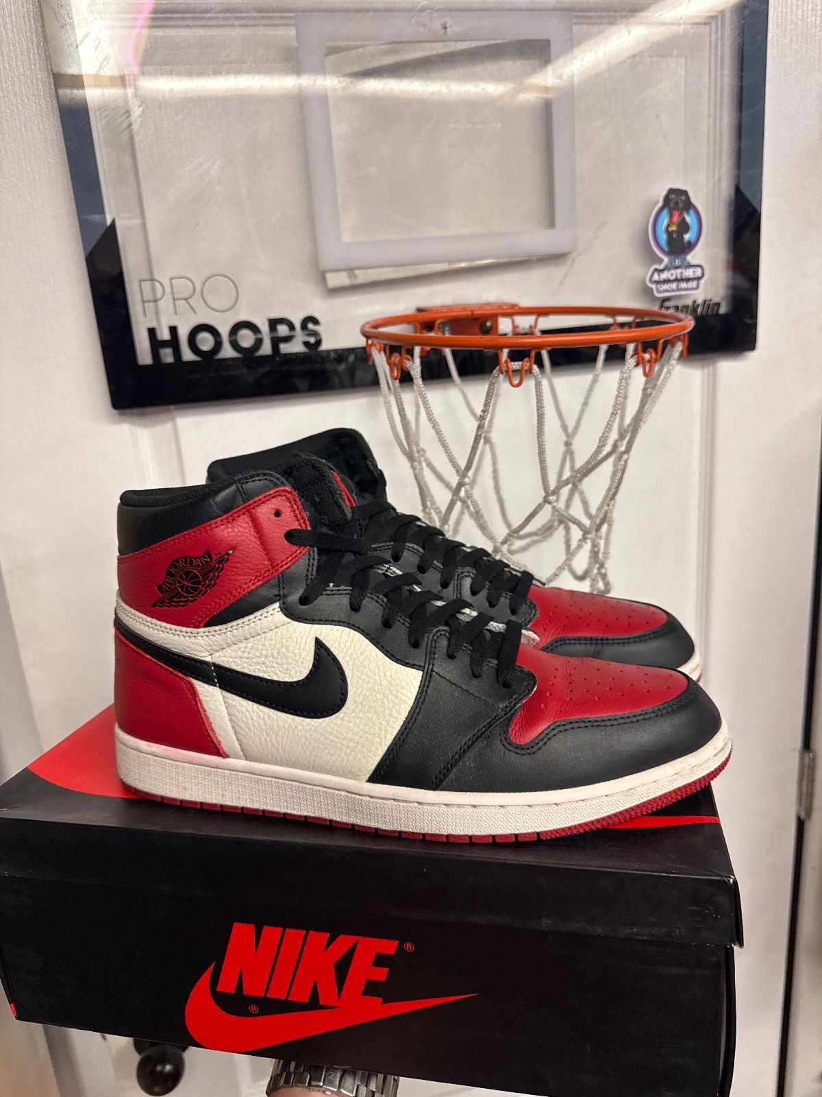 Jordan 1 Retro High Bred Toe - Lightly Used, OG All Besides Red Laces