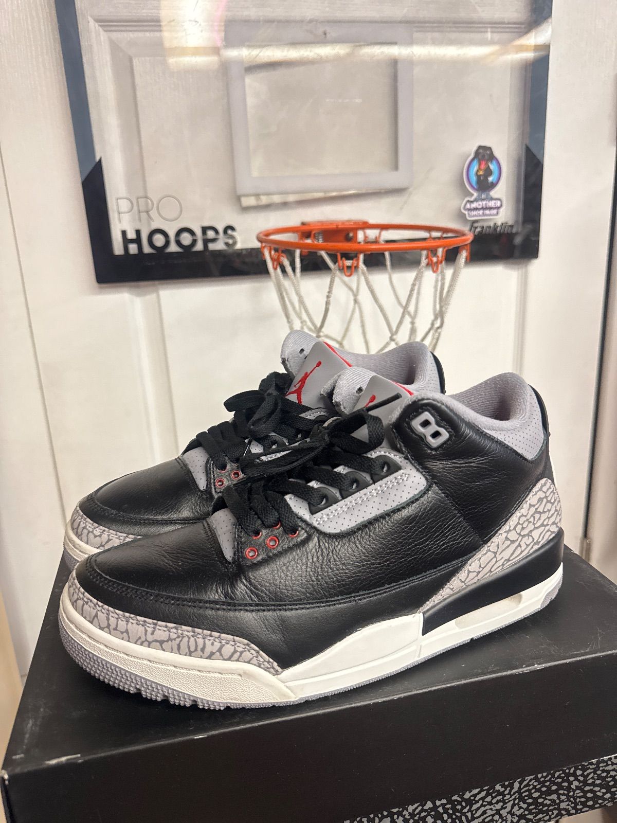 Jordan 3 Retro OG Black Cement (2024) - Lightly Used, OG All